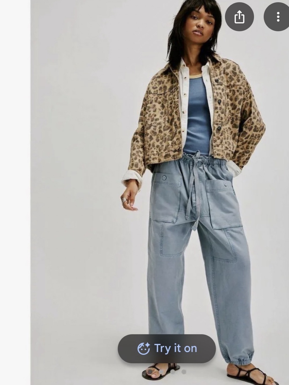 Free People River Stone Pants in Autumn Sky